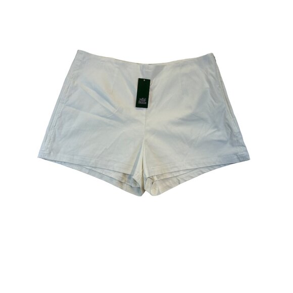 wild fable Pants - Wild Fable Women's Lined Shorts White Side Zip Flat Front Size XXL NWT